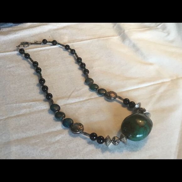 NWOT Sterling Silver Turquoise Necklace - Picture 4 of 12